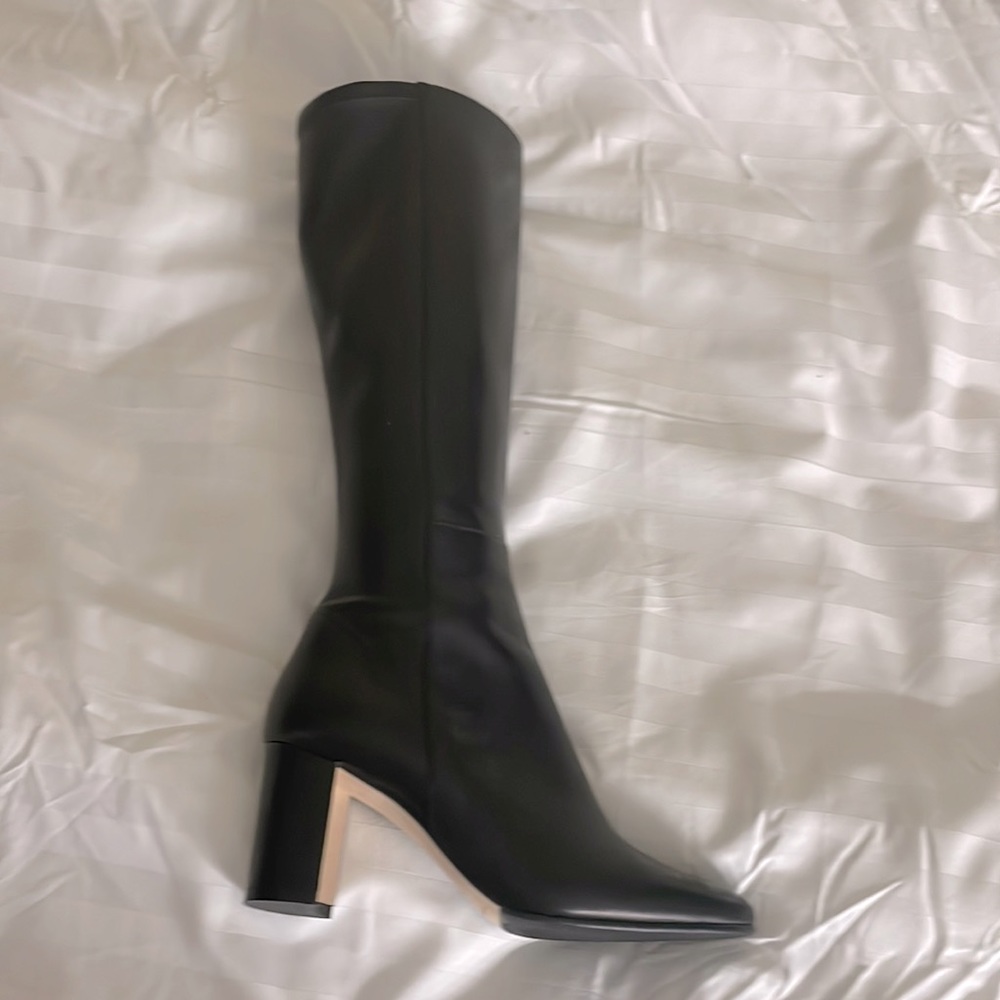 pita 70 black nappa to the knee boot
